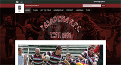 Desktop Screenshot of pasadenarfc.com